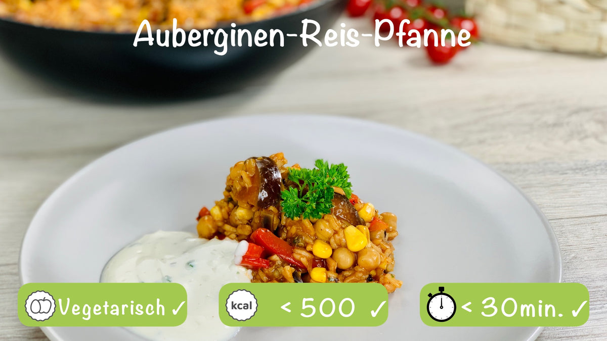 Auberginen Reis Pfanne – WOLFGARTEN+